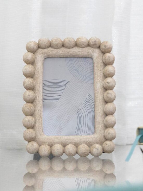 OneDesign Home Other - 4X6 Artisan Sandstone Bubble Tabletop Picture Frame